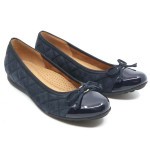 Ballerine blauw daim/lak 82.622.46 Gabor